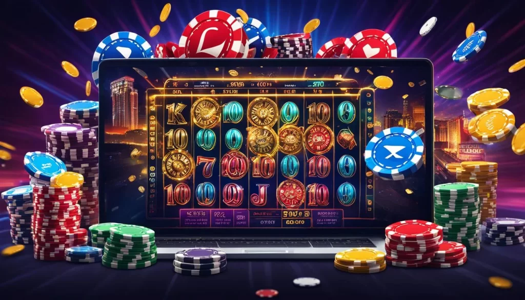 Game nổ hũ cổ điển với biểu tượng trái cây và chuông vàng